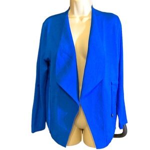 Allison + Zoe Petite PXL 49% Rayon 29% Polyester 22% Nylon Blue Cardigan Sweater